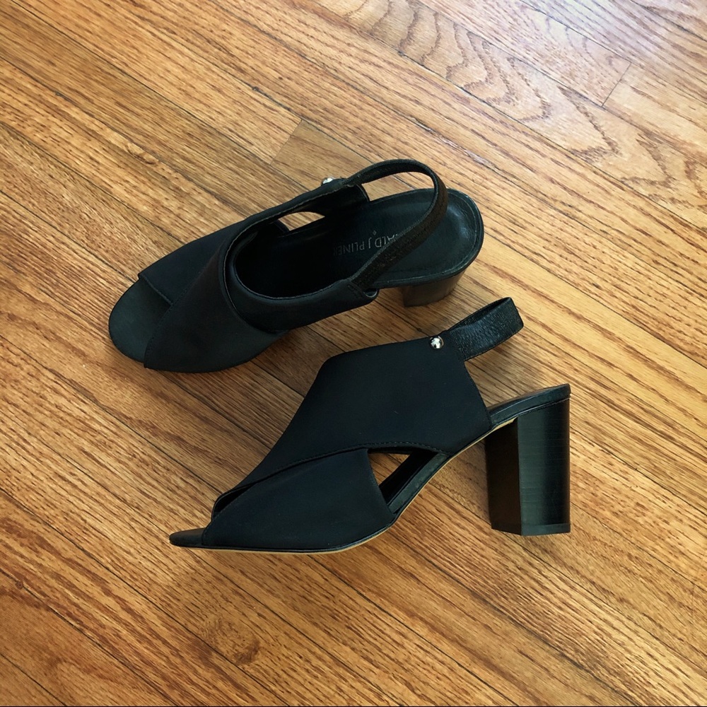 Donald J. Pliner Black Slingback Heels